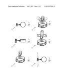 Writing instrument or stylus appendage for attachment with a finger diagram and image