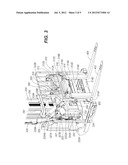 MATERIALS HANDLING VEHICLE HAVING A MANIFOLD LOCATED ON A POWER UNIT FOR     MAINTAINING FLUID PRESSURE AT AN OUTPUT PORT AT A COMMANDED PRESSURE     CORRESPONDING TO AN AUXILLARY DEVICE OPERATING PRESSURE diagram and image