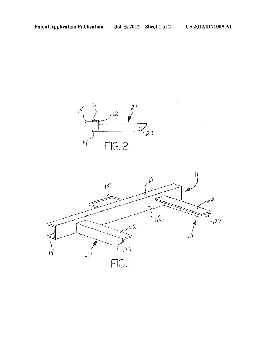 Pallet Positioning Bar - diagram, schematic, and image 02