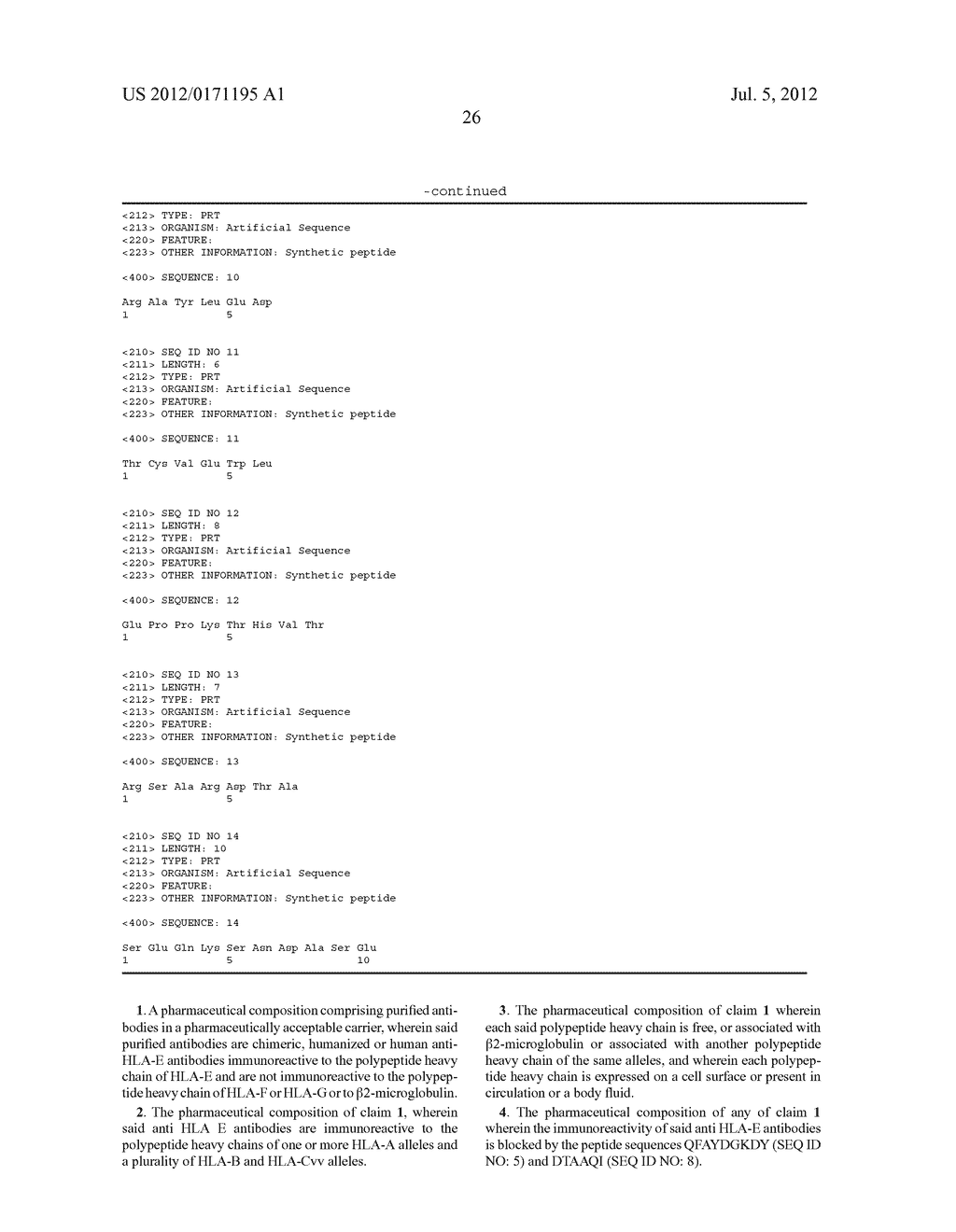 ANTI-HLA-E ANTIBODIES, THERAPEUTIC IMMUNOMODULATORY ANTIBODIES TO HUMAN     HLA-E HEAVY CHAIN,  USEFUL AS IVIG MIMETICS AND METHODS OF THEIR USE - diagram, schematic, and image 58