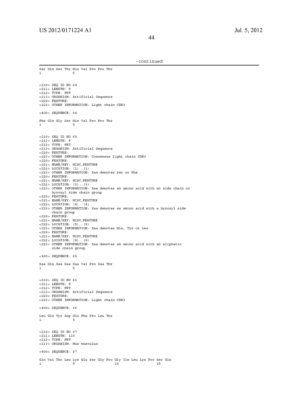 Anti-ADDL Antibodies and Uses Thereof - diagram, schematic, and image 92