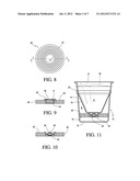 OXYGEN AND CARBON DIOXIDE ABSORPTION IN A SINGLE USE CONTAINER WITH AN     ABSORBENT SUPPORT BELOW THE FILTER diagram and image