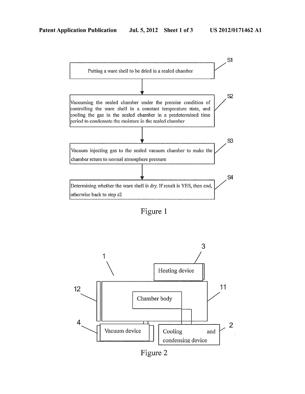 METHOD AND DEVICE FOR RAPIDLY DRYING WARE SHELL AND WARE SHELL - diagram, schematic, and image 02