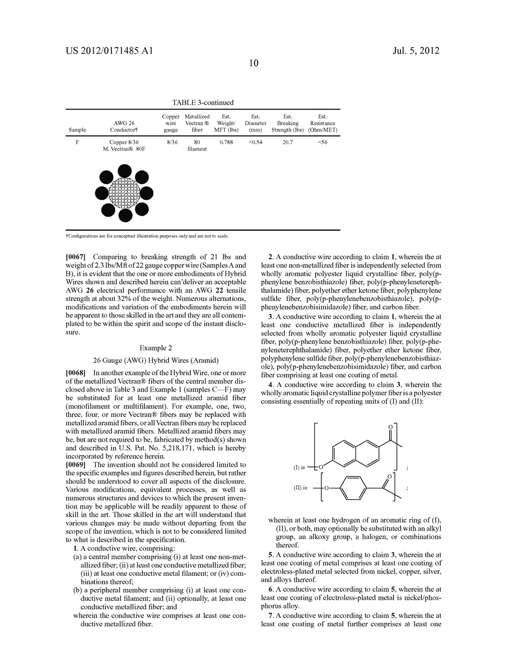 METAL AND METALLIZED FIBER HYBRID WIRE - diagram, schematic, and image 15