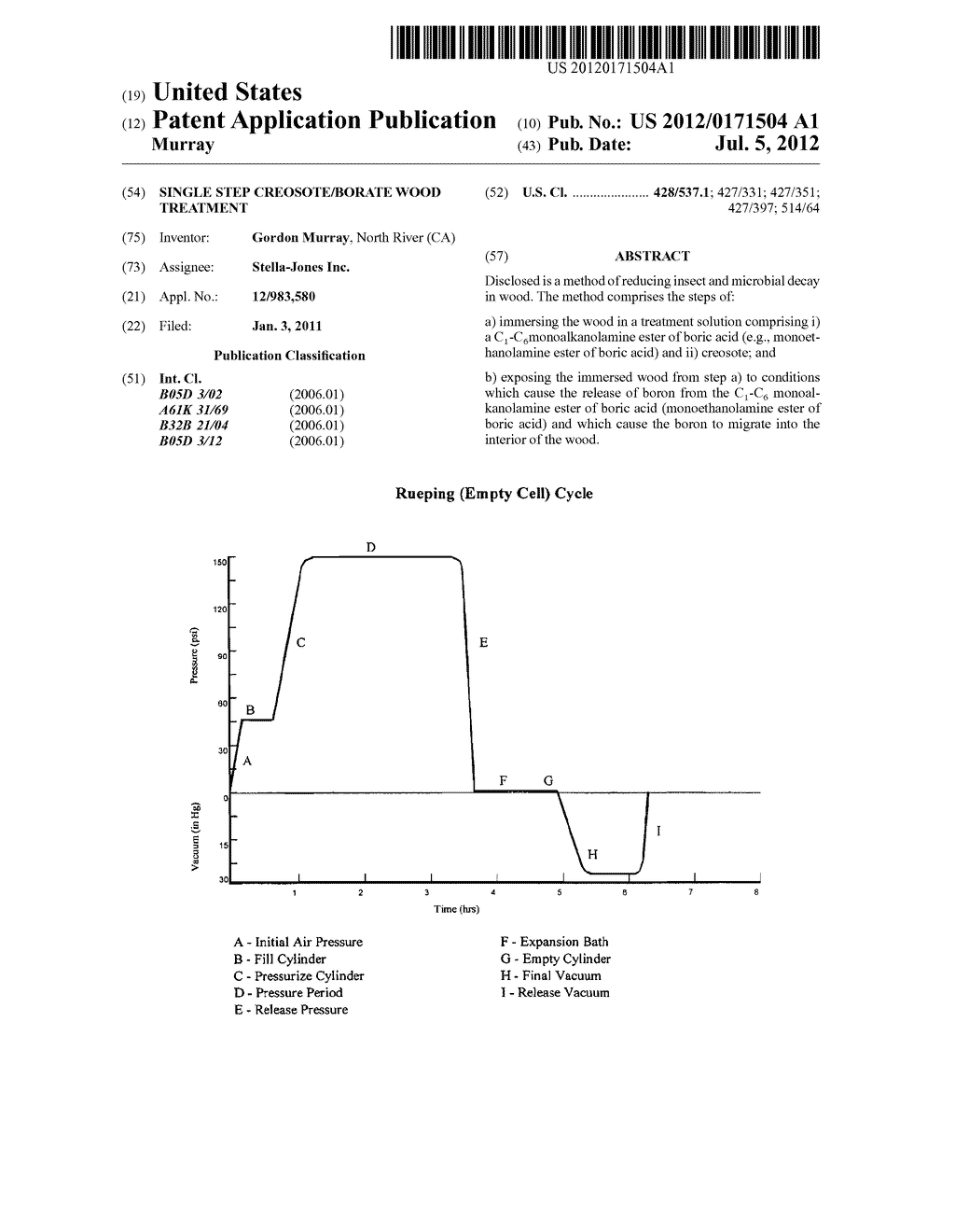 SINGLE STEP CREOSOTE/BORATE WOOD TREATMENT - diagram, schematic, and image 01