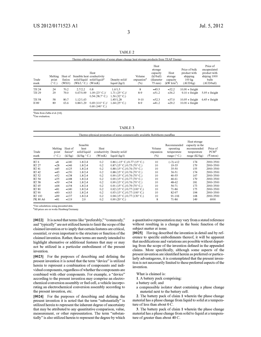 BATTERIES WITH PHASE CHANGE MATERIALS - diagram, schematic, and image 05