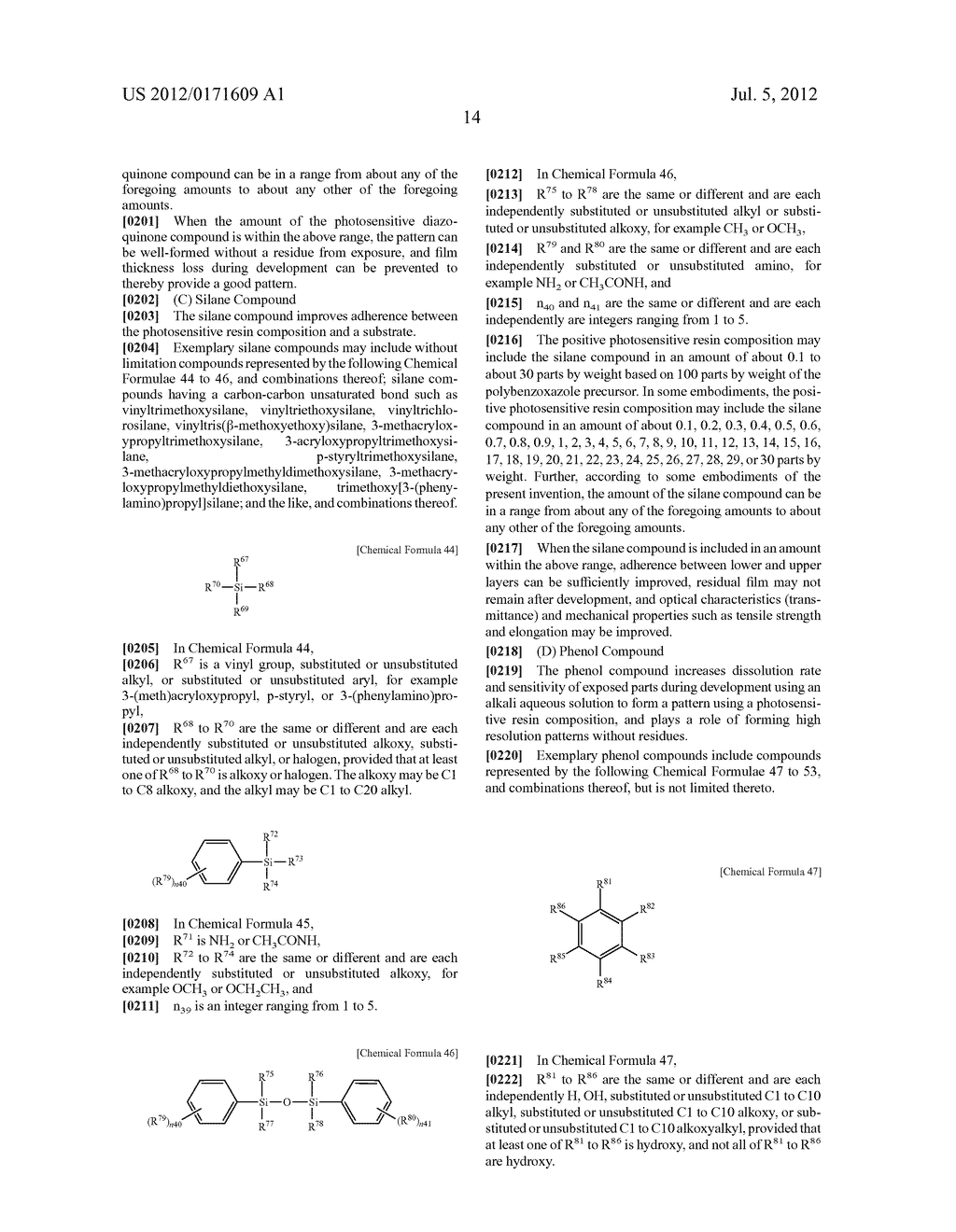 Positive Photosensitive Resin Composition, Photosensitive Resin Layer     Prepared by Using the Same, and Semiconductor Device Including the     Photosensitive Resin Layer - diagram, schematic, and image 15