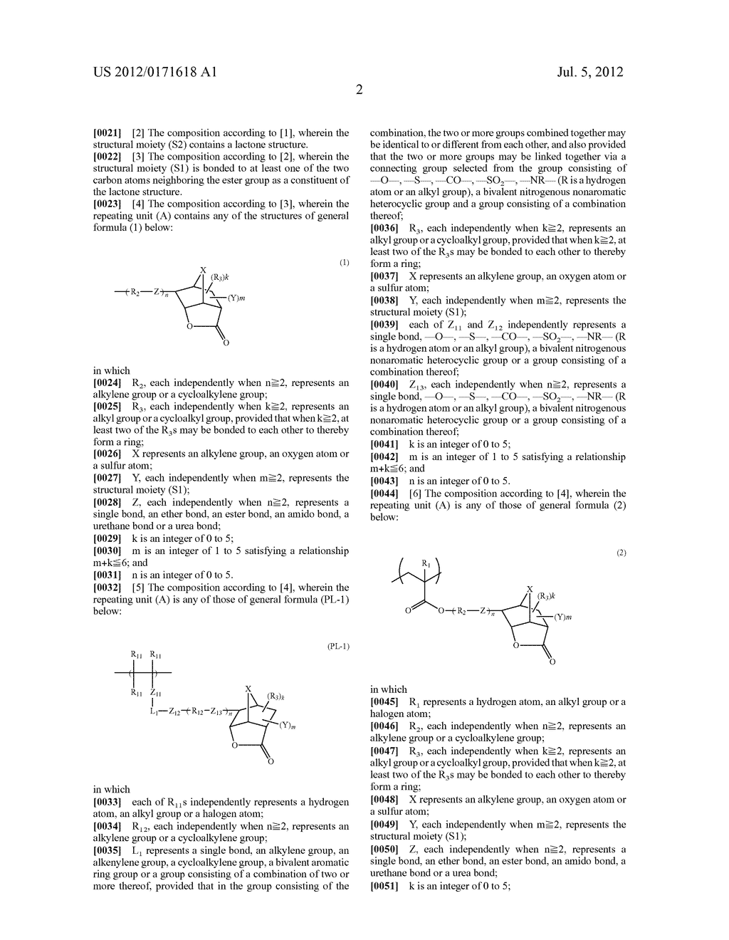 ACTINIC-RAY- OR RADIATION-SENSITIVE RESIN COMPOSITION AND METHOD OF     FORMING A PATTERN USING THE SAME - diagram, schematic, and image 03