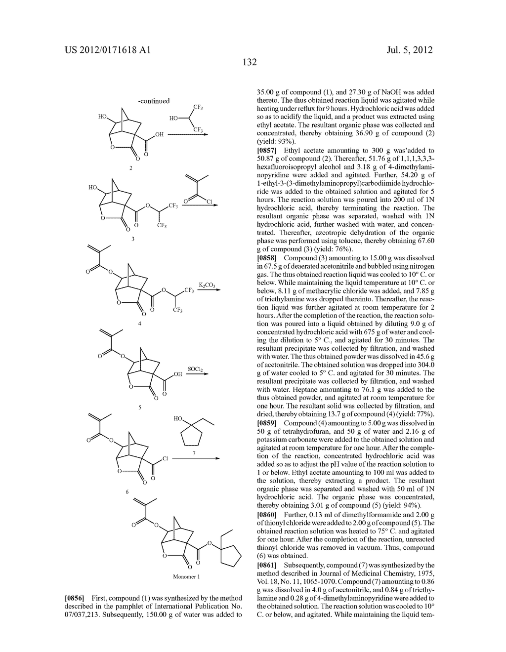 ACTINIC-RAY- OR RADIATION-SENSITIVE RESIN COMPOSITION AND METHOD OF     FORMING A PATTERN USING THE SAME - diagram, schematic, and image 133