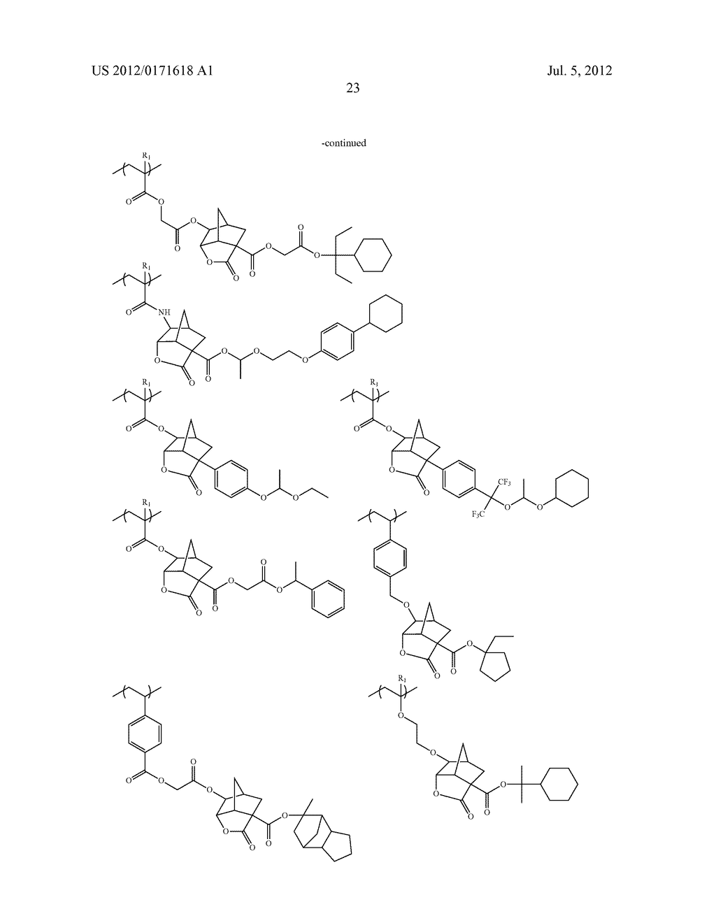 ACTINIC-RAY- OR RADIATION-SENSITIVE RESIN COMPOSITION AND METHOD OF     FORMING A PATTERN USING THE SAME - diagram, schematic, and image 24
