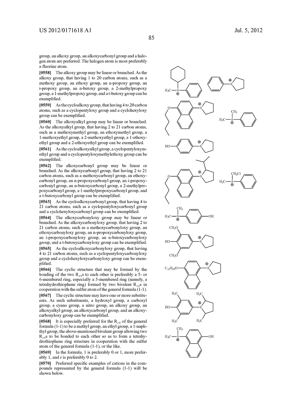 ACTINIC-RAY- OR RADIATION-SENSITIVE RESIN COMPOSITION AND METHOD OF     FORMING A PATTERN USING THE SAME - diagram, schematic, and image 86