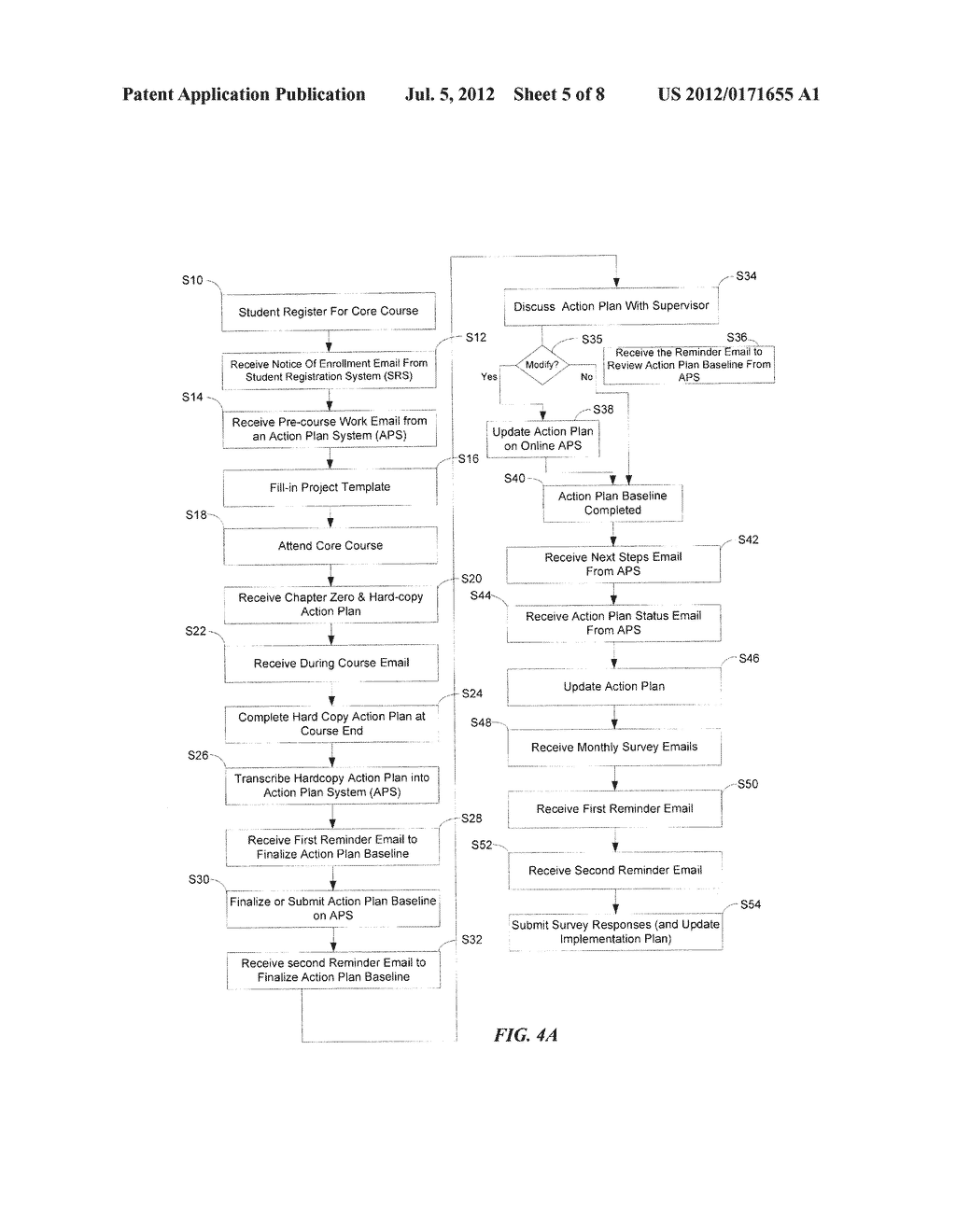 SYSTEM AND METHOD FOR MANAGING ACTION PLANS IN ELECTRONIC FORMAT FOR     PARTICIPANTS IN AN INSTRUCTIONAL COURSE - diagram, schematic, and image 06