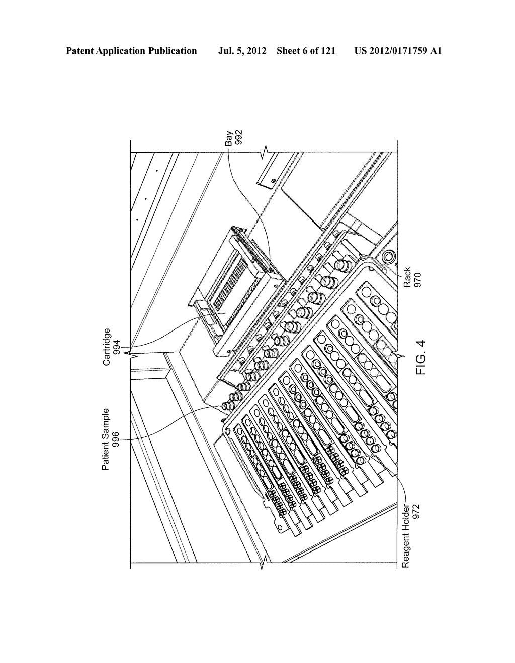 INTEGRATED APPARATUS FOR PERFORMING NUCLEIC ACID EXTRACTION AND DIAGNOSTIC     TESTING ON MULTIPLE BIOLOGICAL SAMPLES - diagram, schematic, and image 07