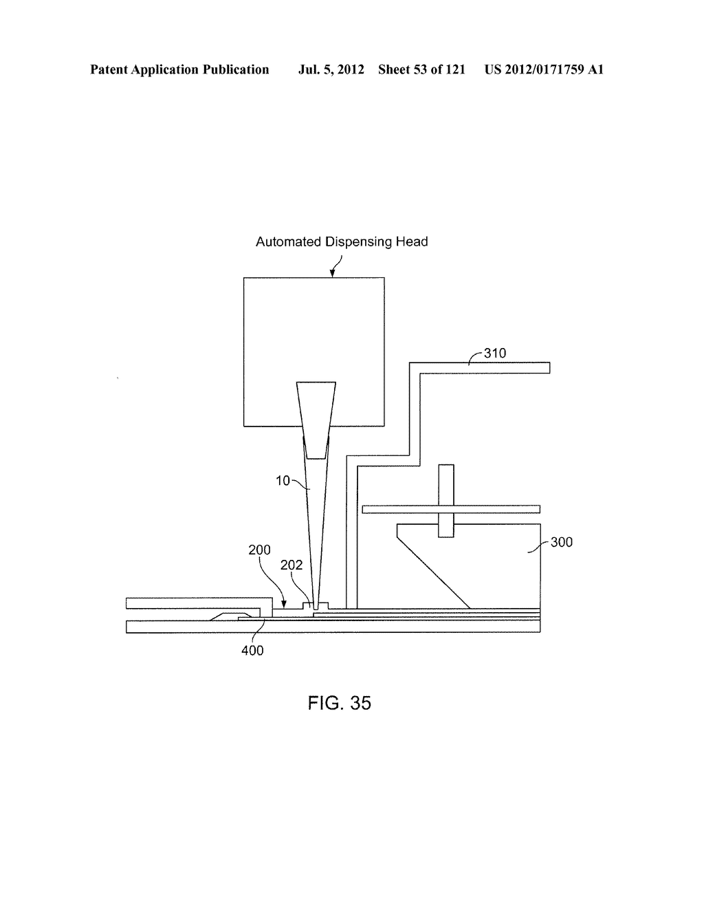 INTEGRATED APPARATUS FOR PERFORMING NUCLEIC ACID EXTRACTION AND DIAGNOSTIC     TESTING ON MULTIPLE BIOLOGICAL SAMPLES - diagram, schematic, and image 54