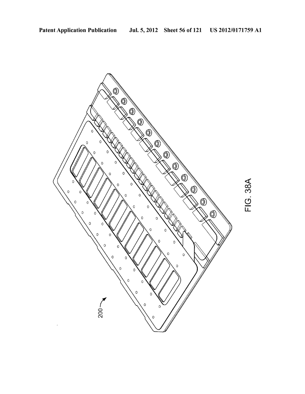 INTEGRATED APPARATUS FOR PERFORMING NUCLEIC ACID EXTRACTION AND DIAGNOSTIC     TESTING ON MULTIPLE BIOLOGICAL SAMPLES - diagram, schematic, and image 57