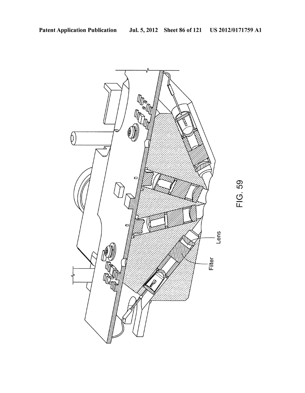 INTEGRATED APPARATUS FOR PERFORMING NUCLEIC ACID EXTRACTION AND DIAGNOSTIC     TESTING ON MULTIPLE BIOLOGICAL SAMPLES - diagram, schematic, and image 87