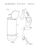 Inflatable diving safety marker diagram and image