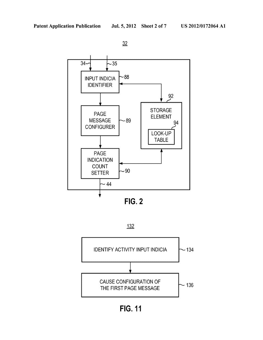 APPARATUS, AND ASSOCIATED METHOD, FOR DYNAMICALLY CONFIGURING A PAGE     MESSAGE USED TO PAGE AN ACCESS TERMINAL IN A RADIO COMMUNICATION SYSTEM - diagram, schematic, and image 03