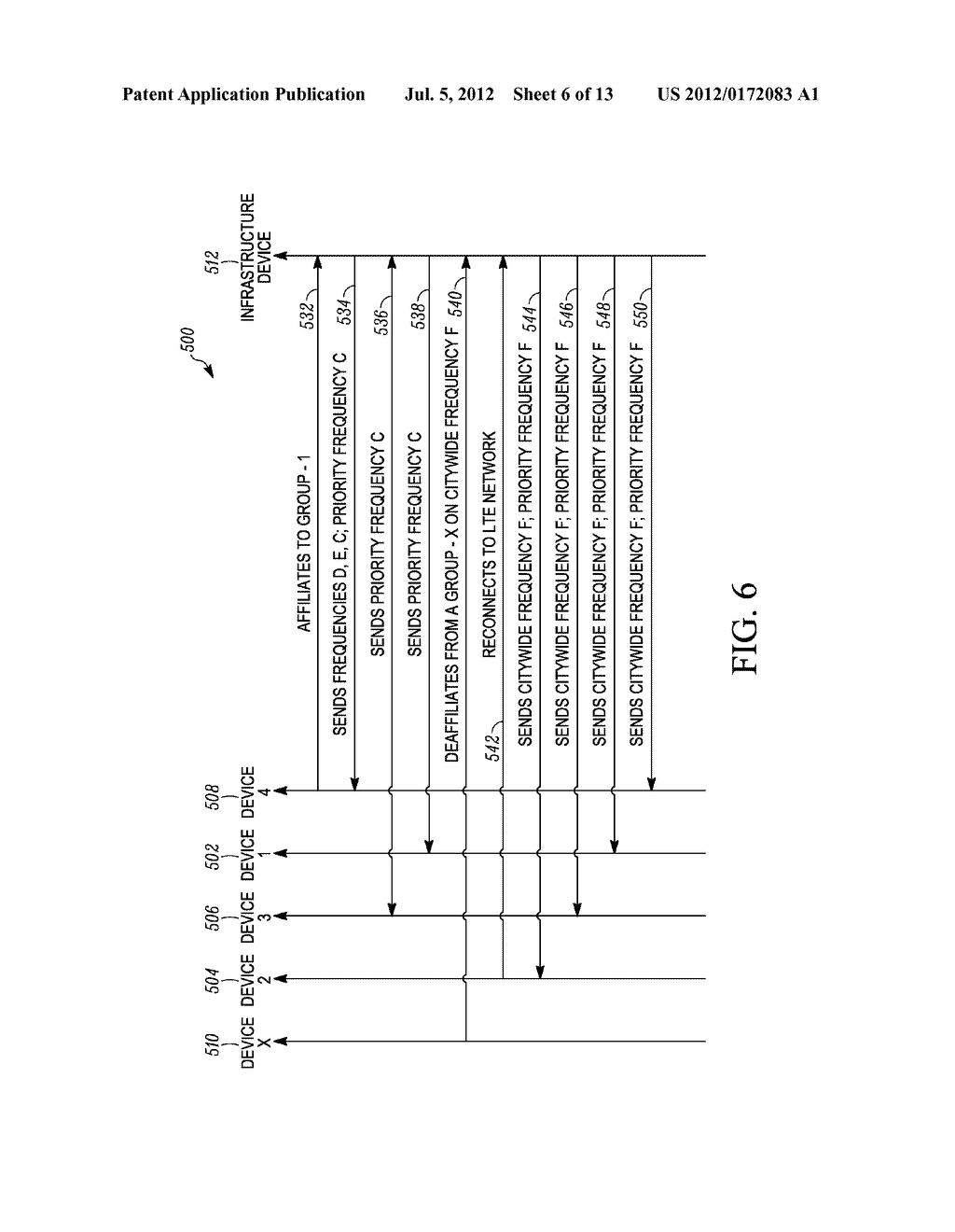 METHODS FOR COORDINATING WIRELESS COVERAGE BETWEEN DIFFERENT WIRELESS     NETWORKS FOR MEMBERS OF A COMMUNICATION GROUP - diagram, schematic, and image 07