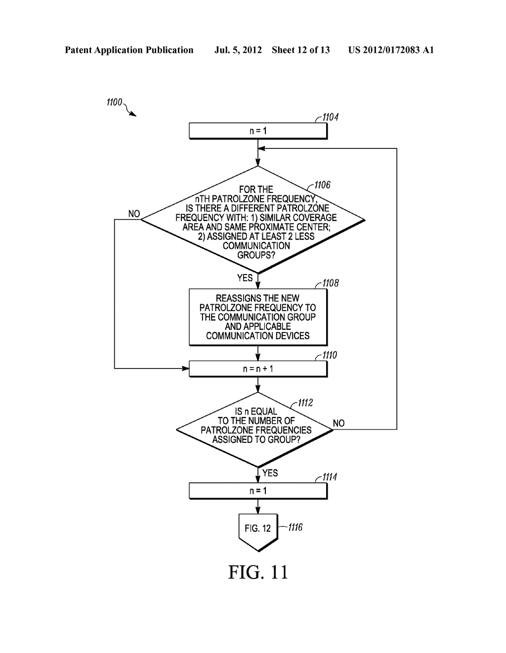 METHODS FOR COORDINATING WIRELESS COVERAGE BETWEEN DIFFERENT WIRELESS     NETWORKS FOR MEMBERS OF A COMMUNICATION GROUP - diagram, schematic, and image 13