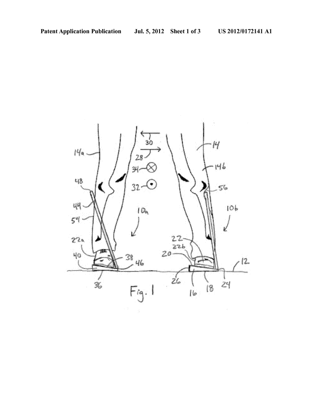 GOLF STANCE TRAINING DEVICE - diagram, schematic, and image 02