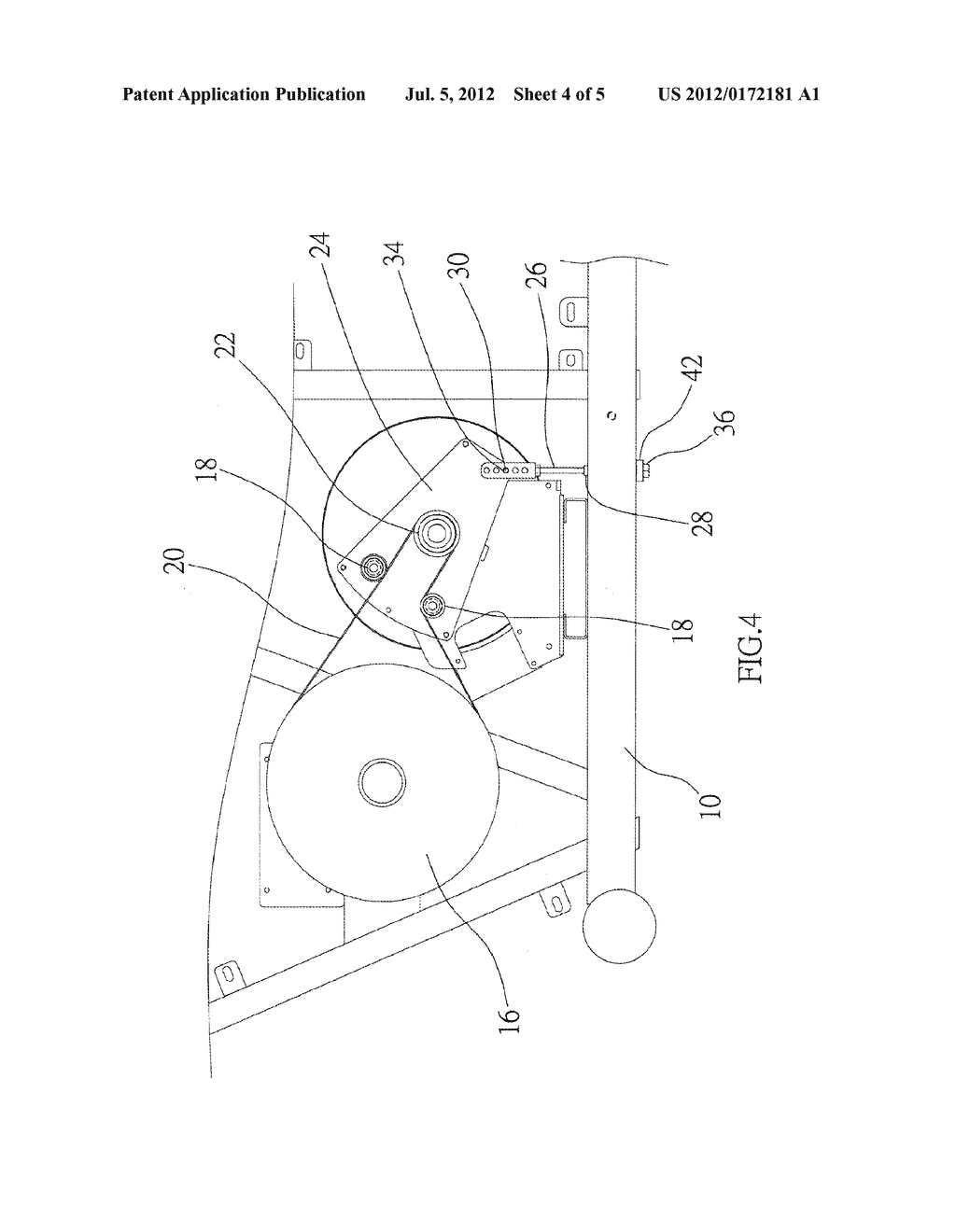 IDLER ADJUSTING APPARATUS OF EXERCISE MACHINE - diagram, schematic, and image 05