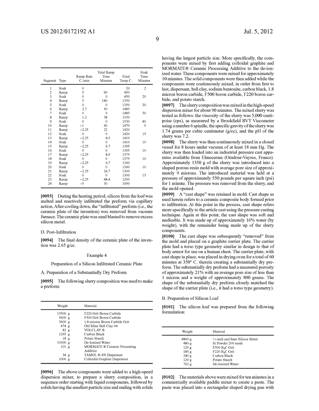 Compositions and methods for making ceramic plates - diagram, schematic, and image 14