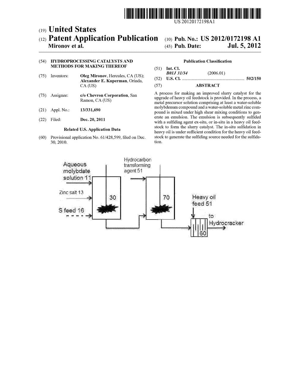 HYDROPROCESSING CATALYSTS AND METHODS FOR MAKING THEREOF - diagram, schematic, and image 01