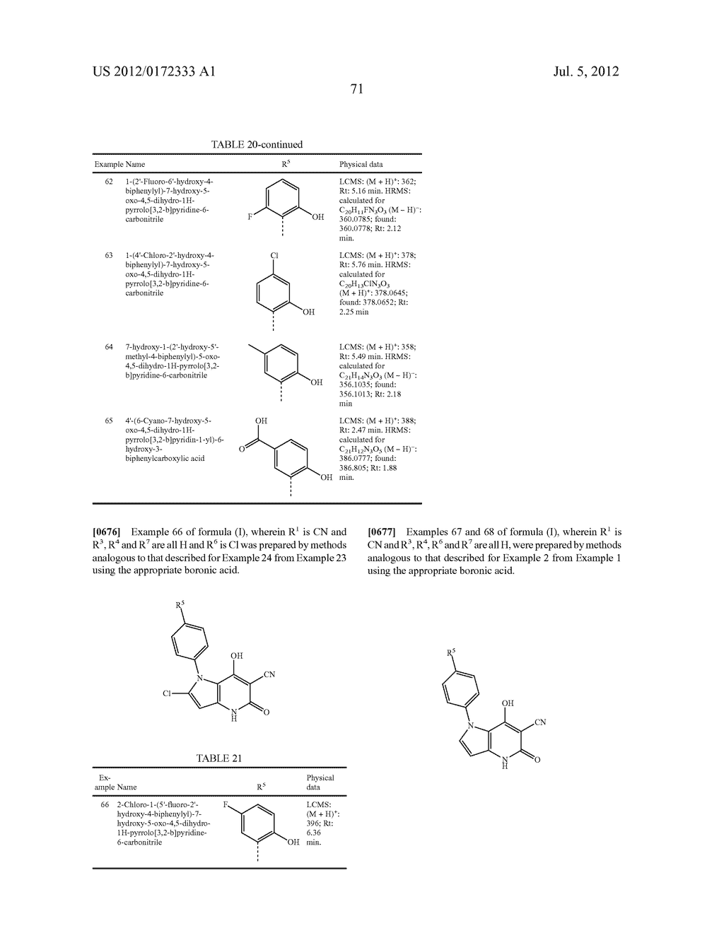 PYRROLO-PYRIDINE DERIVATIVES AS ACTIVATORS OF AMPK - diagram, schematic, and image 72