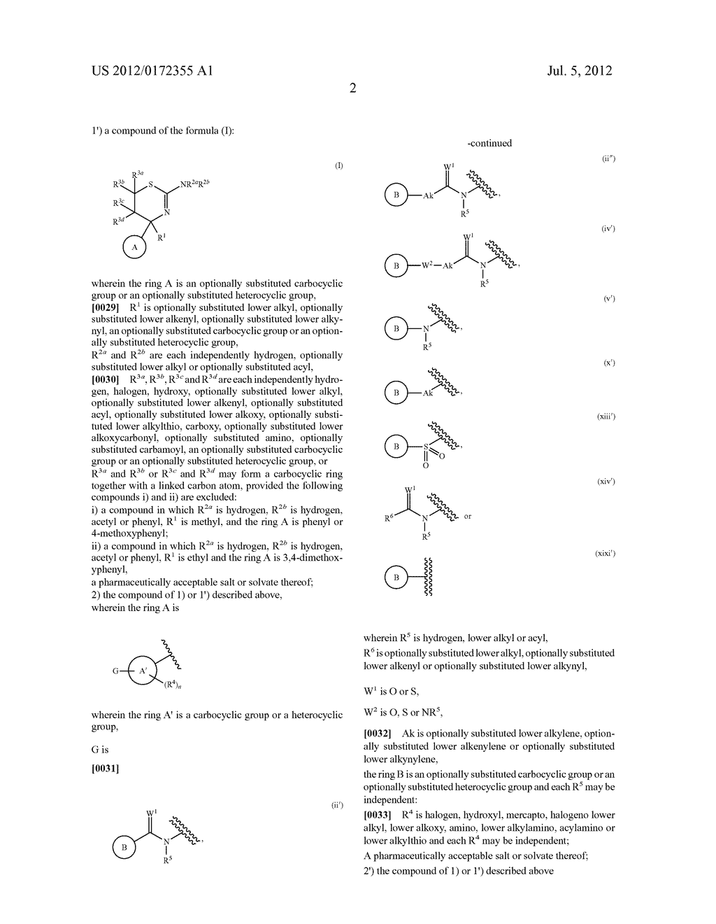 AMINODIHYDROTHIAZINE DERIVATIVES SUBSTITUTED WITH A CYCLIC GROUP - diagram, schematic, and image 03