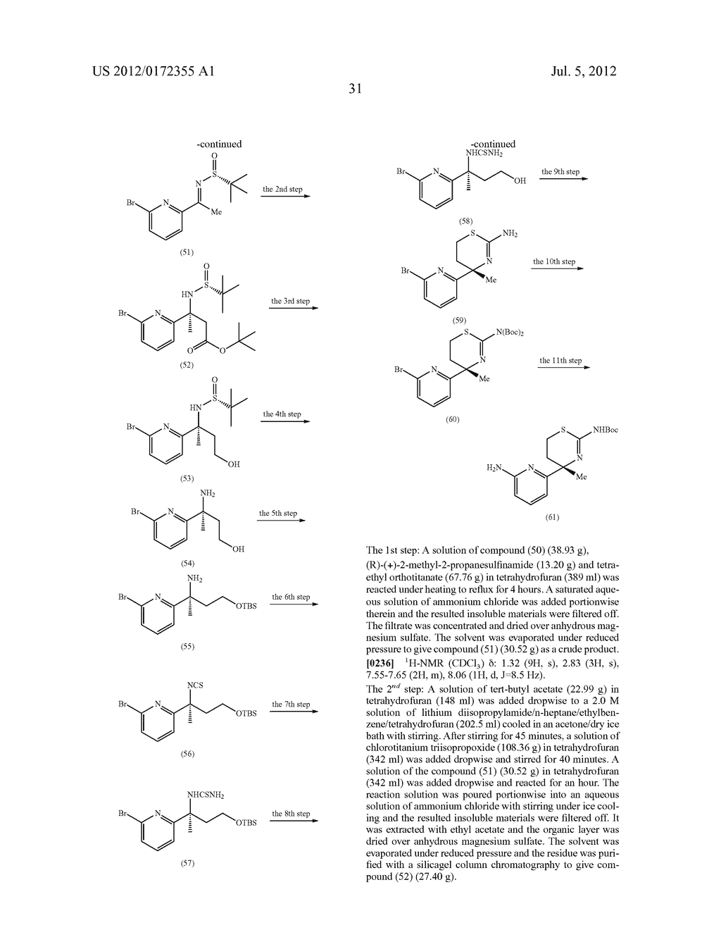 AMINODIHYDROTHIAZINE DERIVATIVES SUBSTITUTED WITH A CYCLIC GROUP - diagram, schematic, and image 32