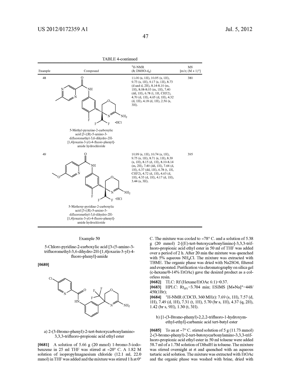 Oxazine Derivatives and their Use in the Treatment of Neurological     Disorders - diagram, schematic, and image 50