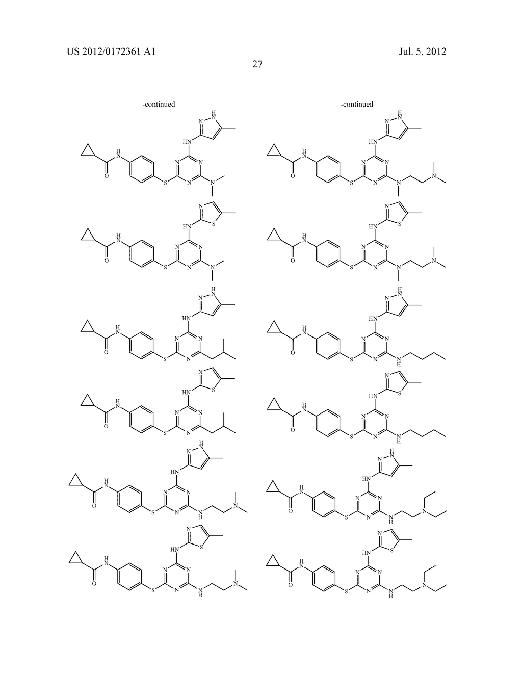 TRIAZINE DERIVATIVES AND THEIR THERAPEUTICAL APPLICATIONS - diagram, schematic, and image 28