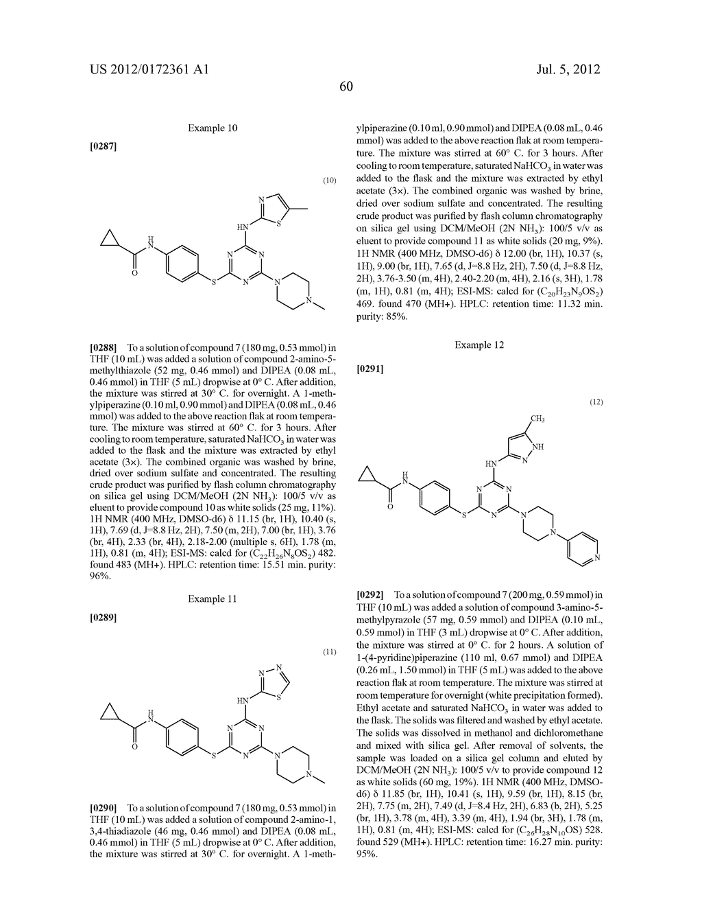 TRIAZINE DERIVATIVES AND THEIR THERAPEUTICAL APPLICATIONS - diagram, schematic, and image 61