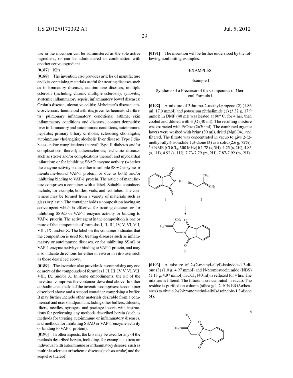 AMINE-BASED AND AMIDE-BASED INHIBITORS OF SEMICARBAZIDE-SENSITIVE AMINE     OXIDASE (SSAO) ENZYME ACTIVITY AND VAP-1 MEDIATED ADHESION USEFUL FOR     TREATMENT OF DISEASES - diagram, schematic, and image 36