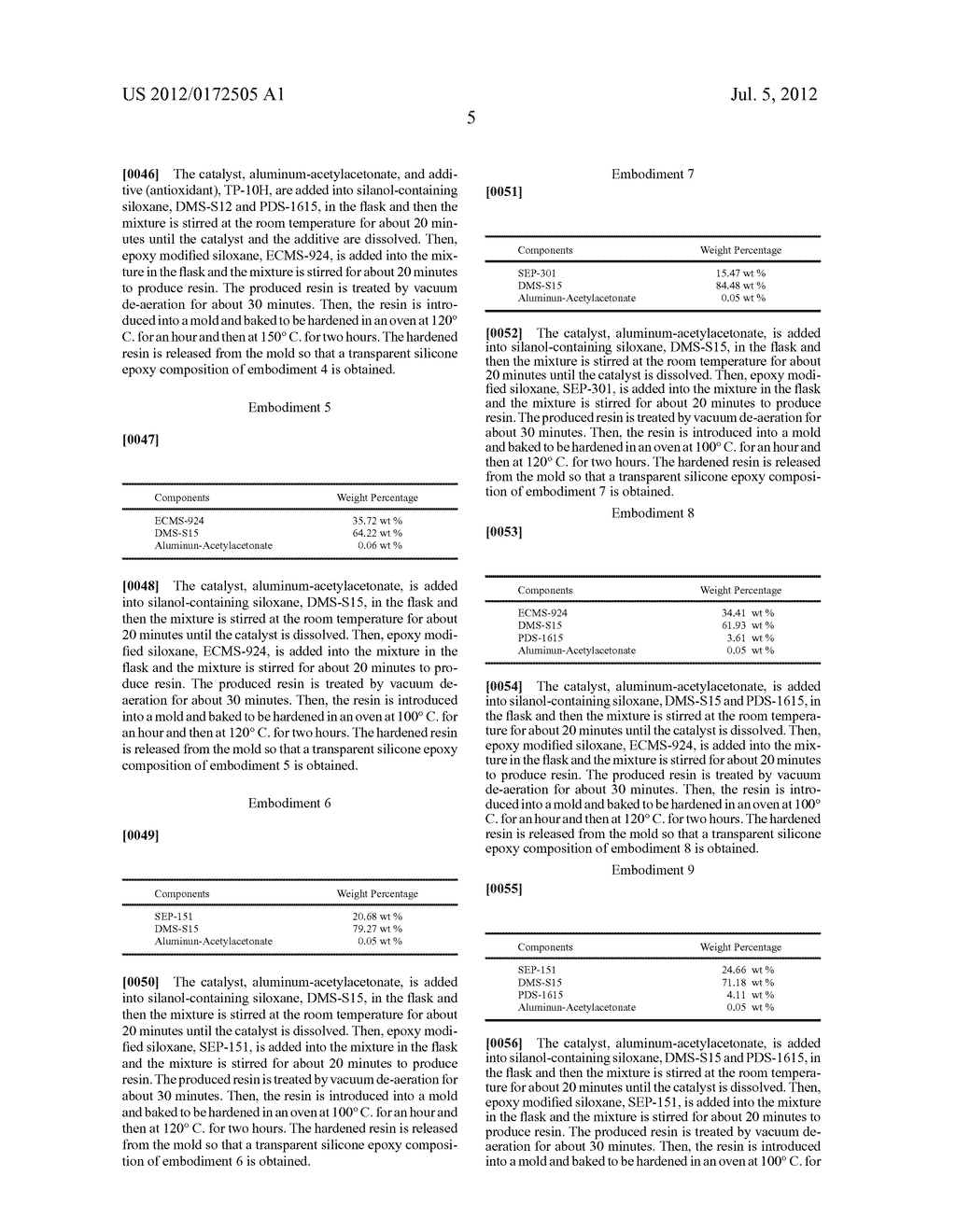 TRANSPARENT SILICONE EPOXY COMPOSITION - diagram, schematic, and image 07