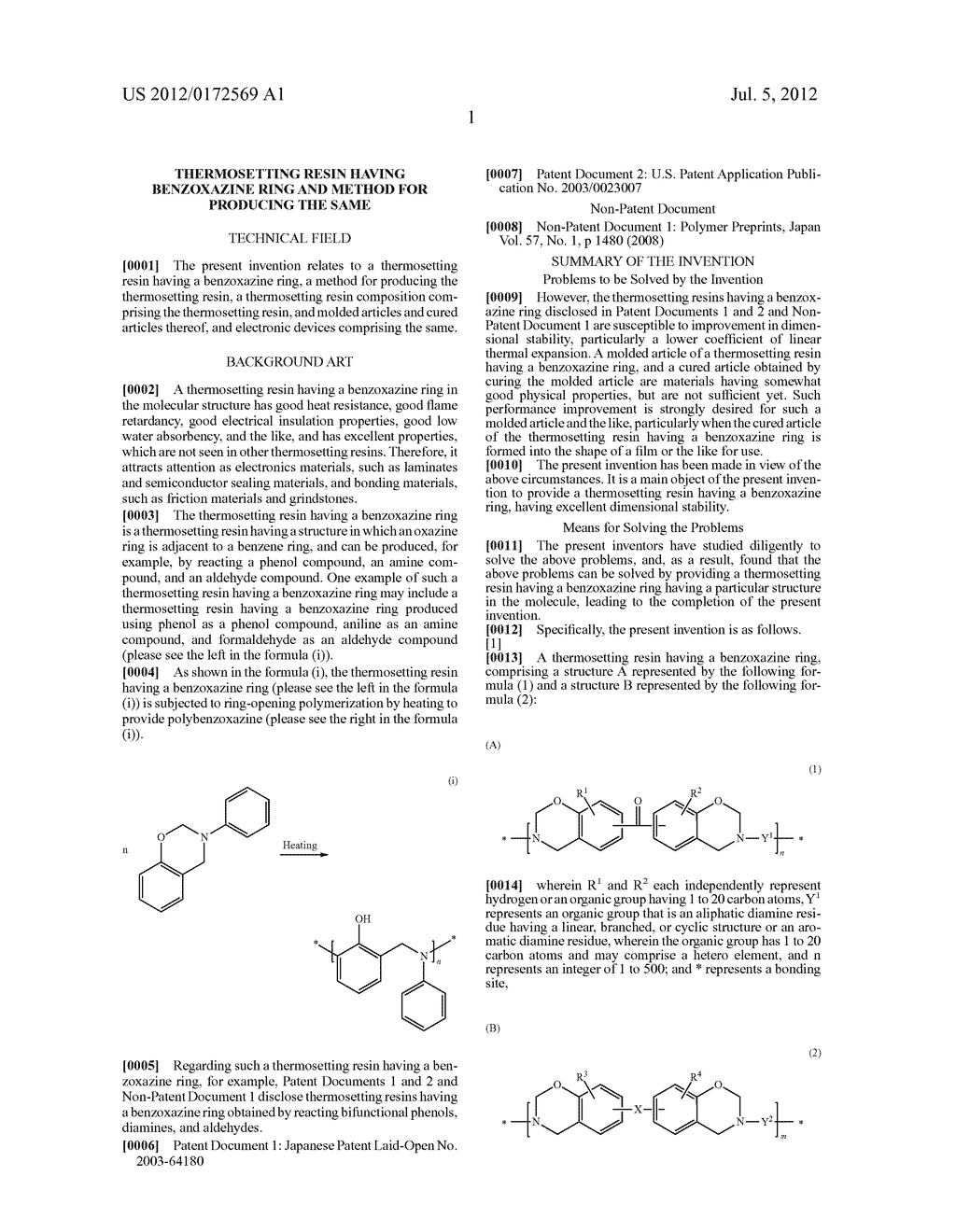 THERMOSETTING RESIN HAVING BENZOXAZINE RING AND METHOD FOR PRODUCING THE     SAME - diagram, schematic, and image 09
