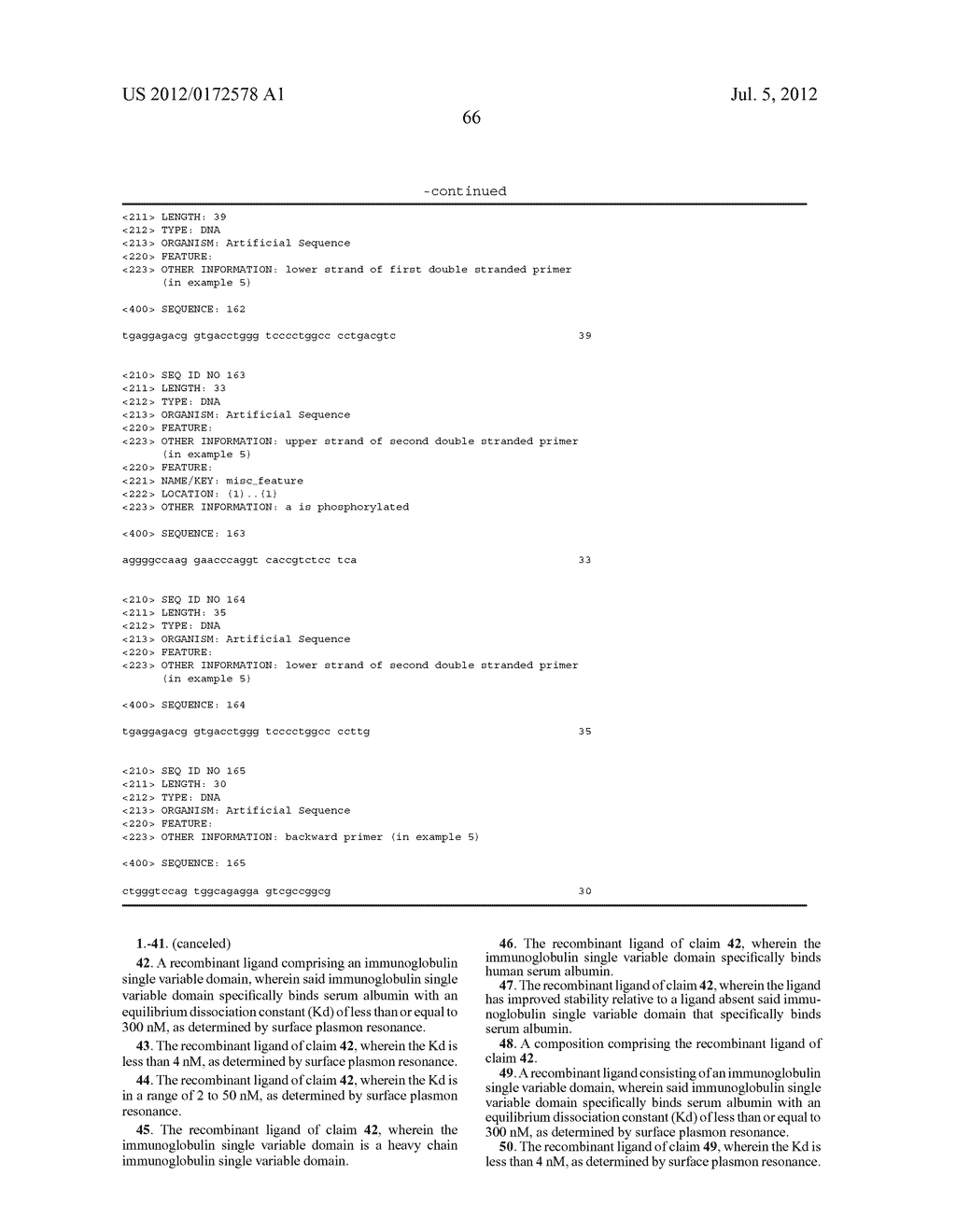 FUNCTIONAL HEAVY CHAIN ANTIBODIES, FRAGMENTS THEREOF, LIBRARY THEREOF AND     METHODS OF PRODUCTION THEREOF - diagram, schematic, and image 77