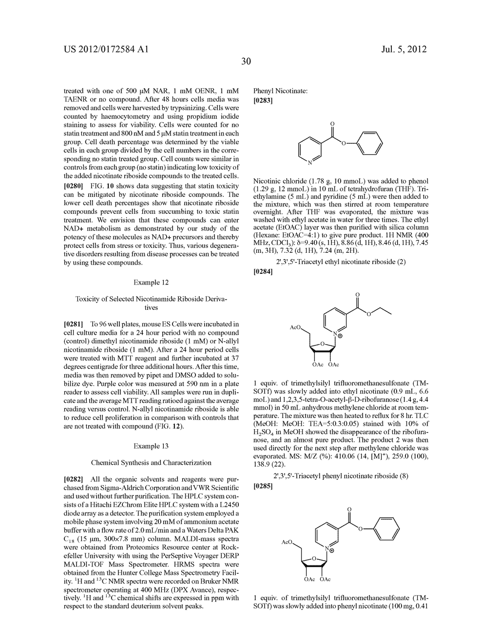 NICOTYL RIBOSIDE COMPOSITIONS AND METHODS OF USE - diagram, schematic, and image 51