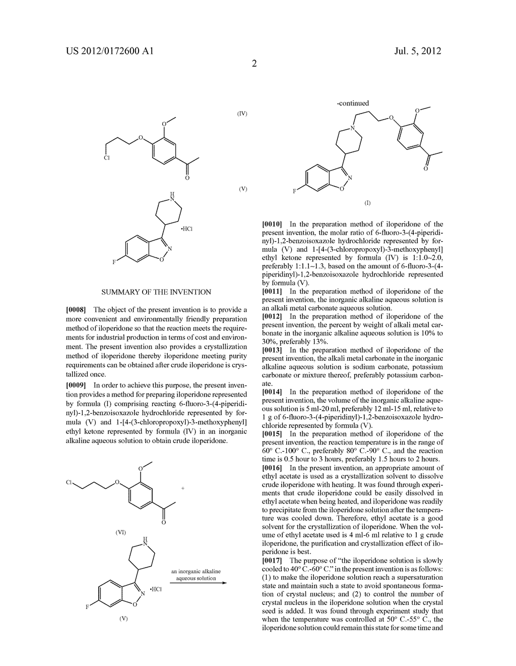 METHOD FOR PREPARATION OF ILOPERIDONE AND CRYSTALLIZATION METHOD THEREOF - diagram, schematic, and image 03