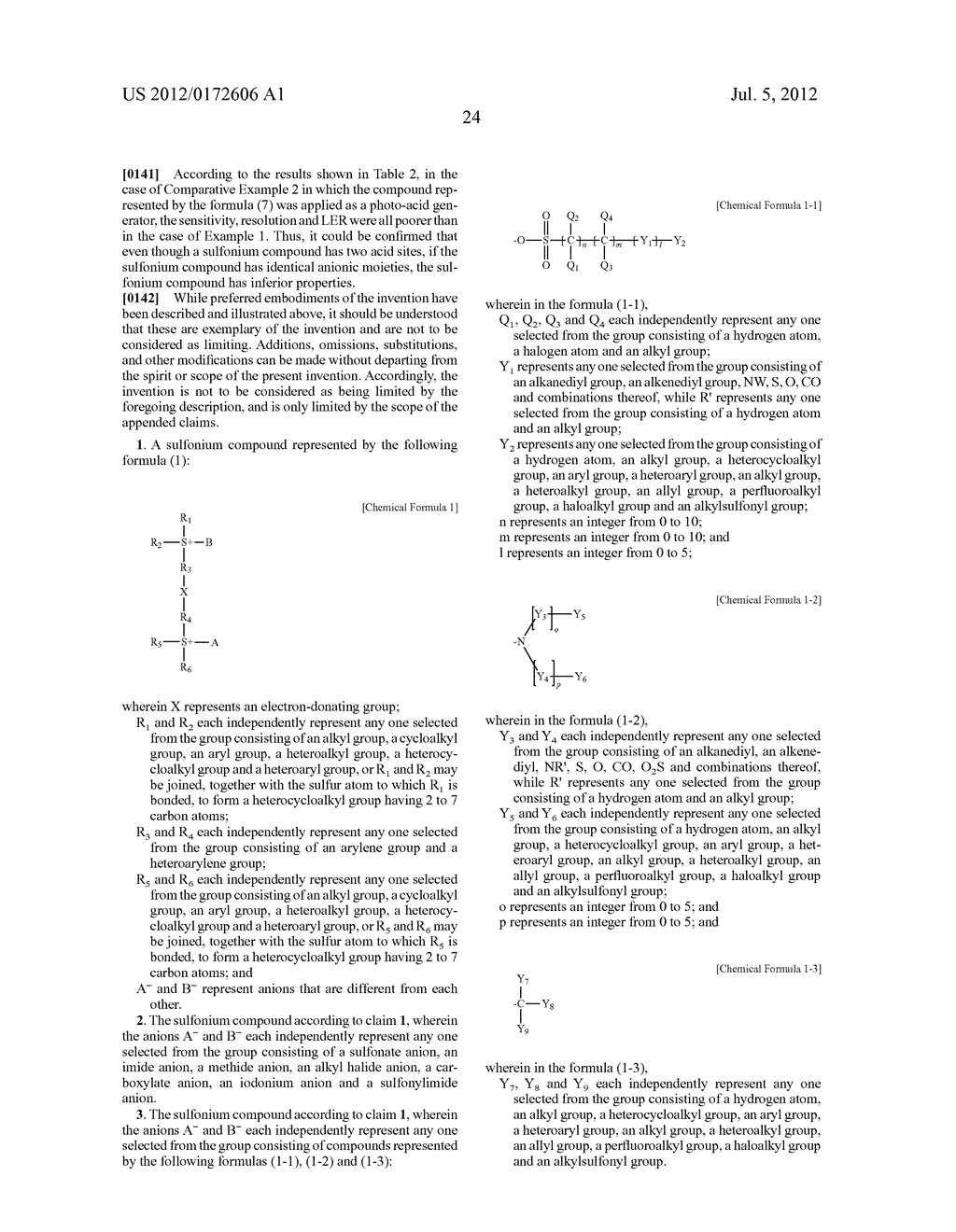 SULFONIUM COMPOUND, PHOTO-ACID GENERATOR, AND METHOD FOR MANUFACTURING THE     SAME - diagram, schematic, and image 25