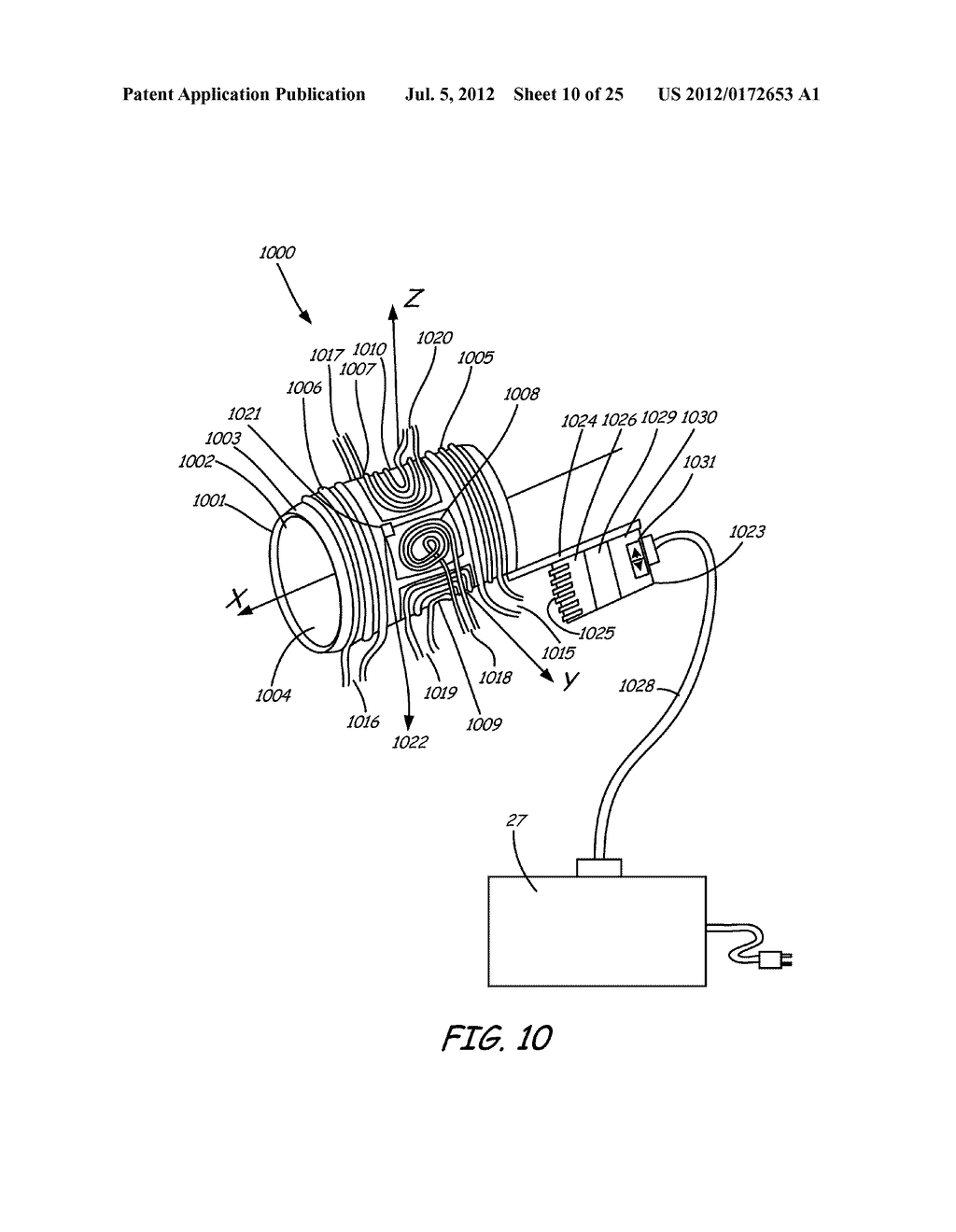 THERMALLY ASSISTED PULSED ELECTRO-MAGNETIC FIELD STIMULATION DEVICE AND     METHOD FOR TREATMENT OF OSTEOARTHRITIS - diagram, schematic, and image 11