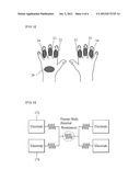 DEVICE FOR MEASUREMENT FOR BIONIC INFORMATION HAVING HAND REST diagram and image