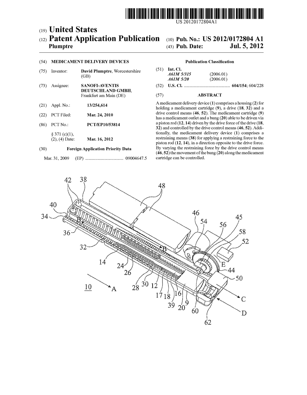 MEDICAMENT DELIVERY DEVICES - diagram, schematic, and image 01