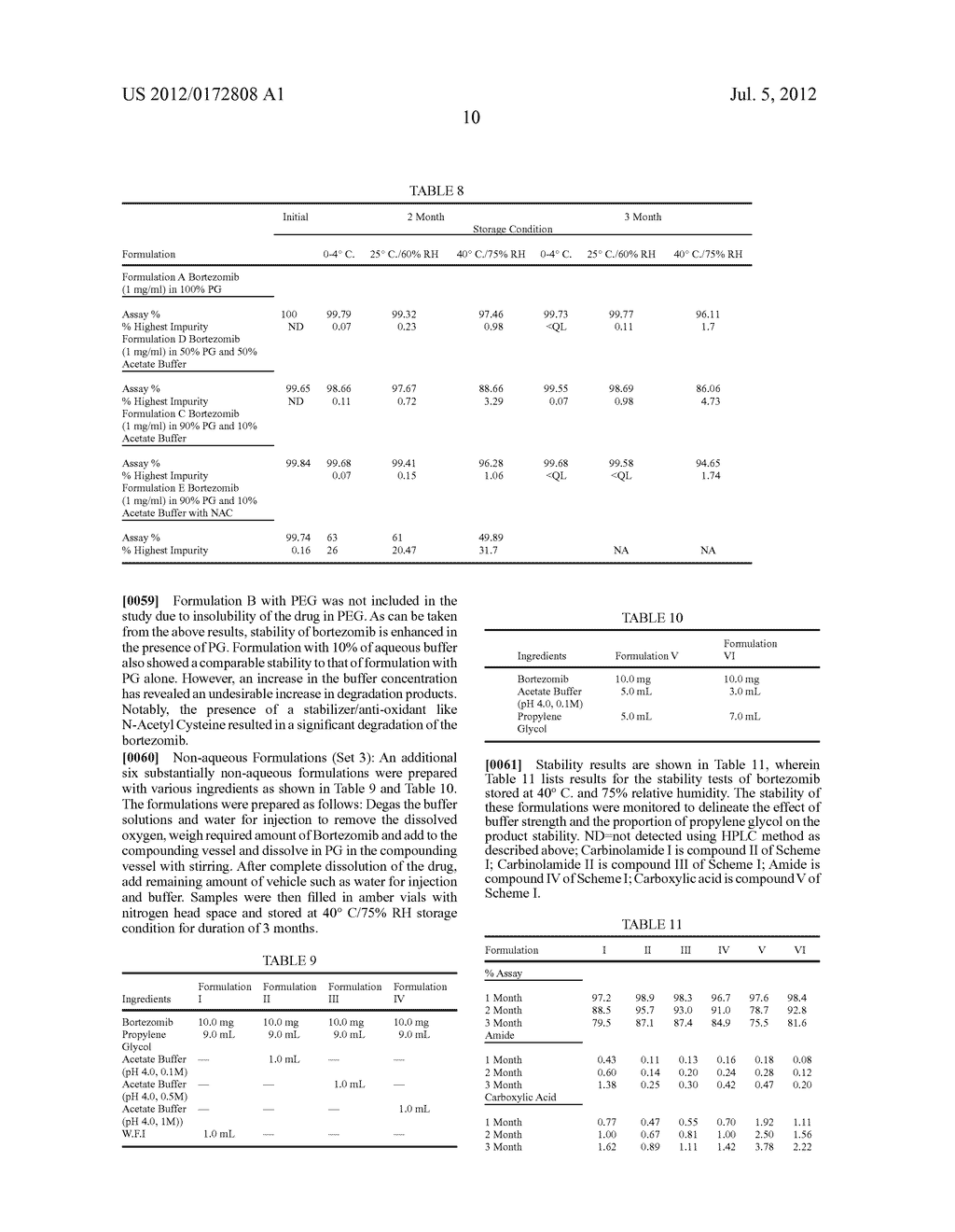 Stable Bortezomib Formulations - diagram, schematic, and image 11