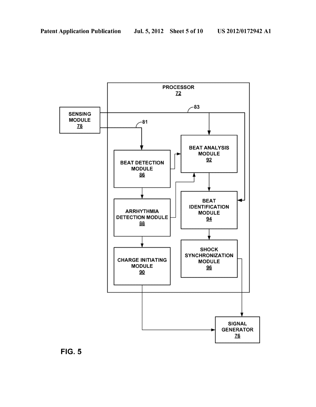 SYNCHRONIZATION OF ELECTRICAL STIMULATION THERAPY TO TREAT CARDIAC     ARRHYTHMIAS - diagram, schematic, and image 06