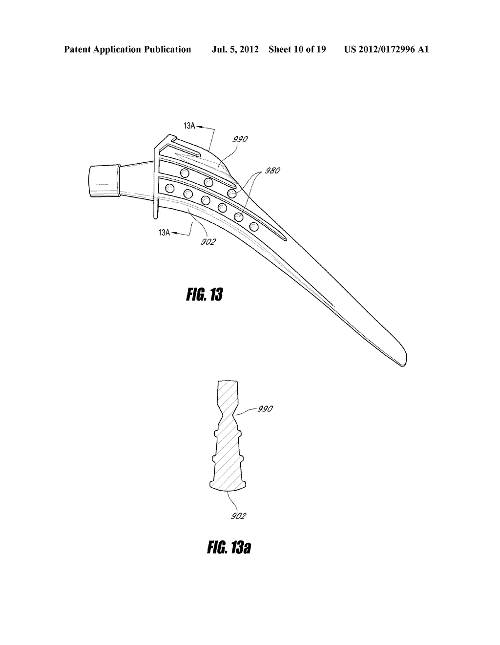 STEM FOR USE IN JOINT ARTHROPLASTY - diagram, schematic, and image 11