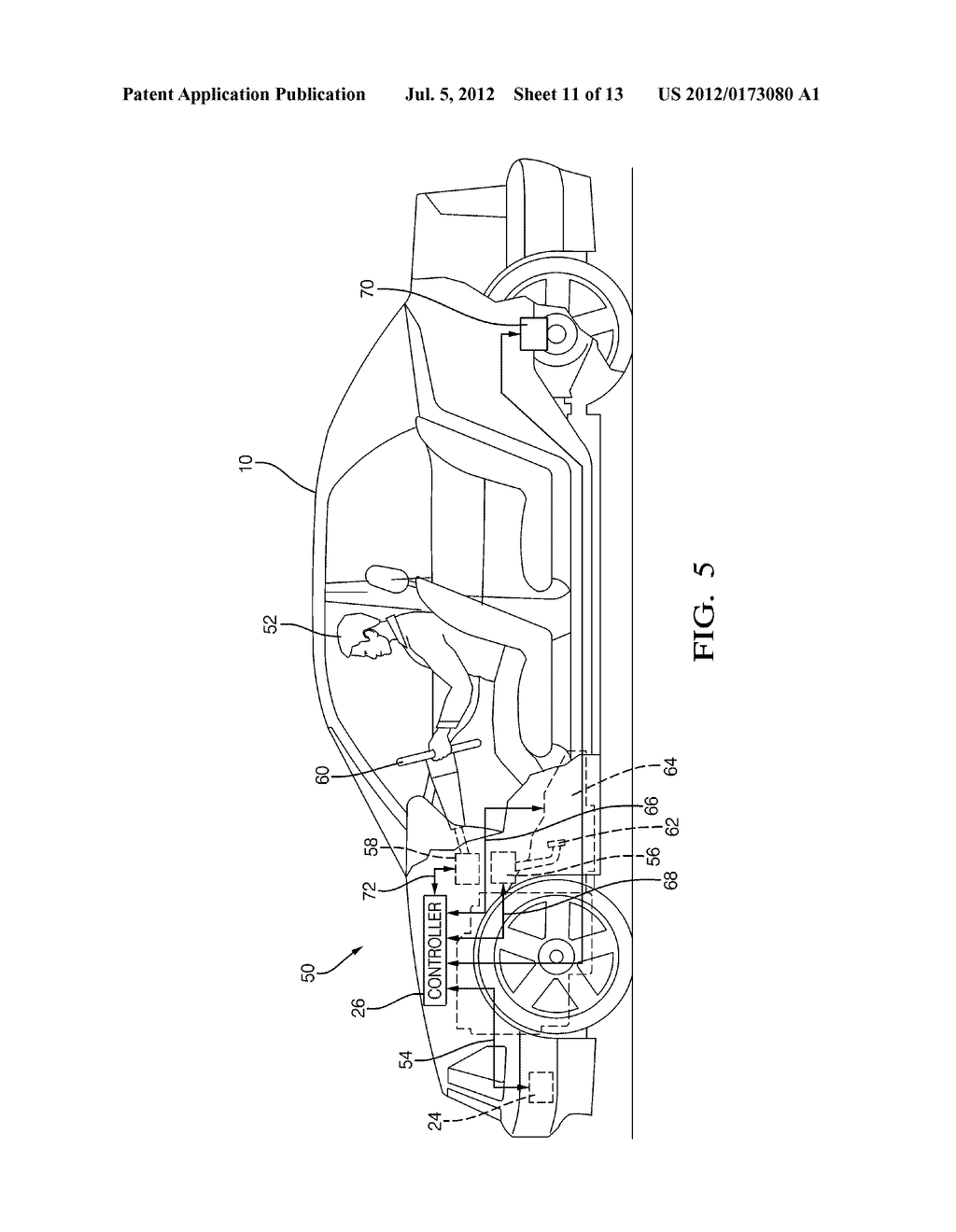 SYSTEM AND METHOD FOR ASSISTING A VEHICLE OPERATOR TO PARALLEL PARK A     VEHICLE - diagram, schematic, and image 12