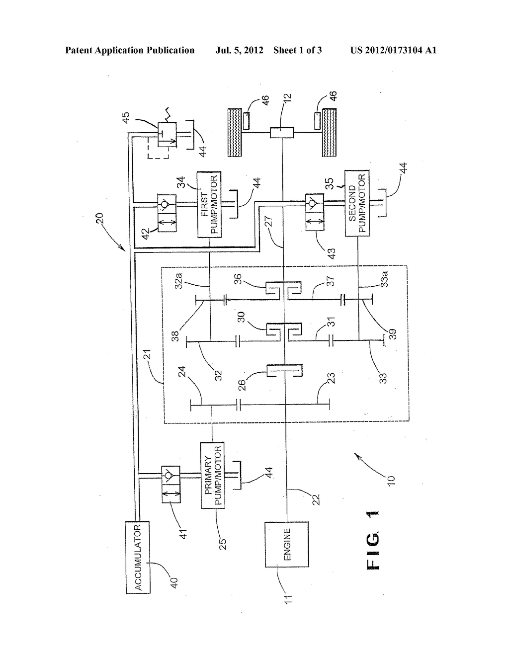 APPARATUS AND METHOD FOR OPERATING A HYBRID DRIVE SYSTEM DURING AN     EXTENDED BRAKING CONDITION - diagram, schematic, and image 02