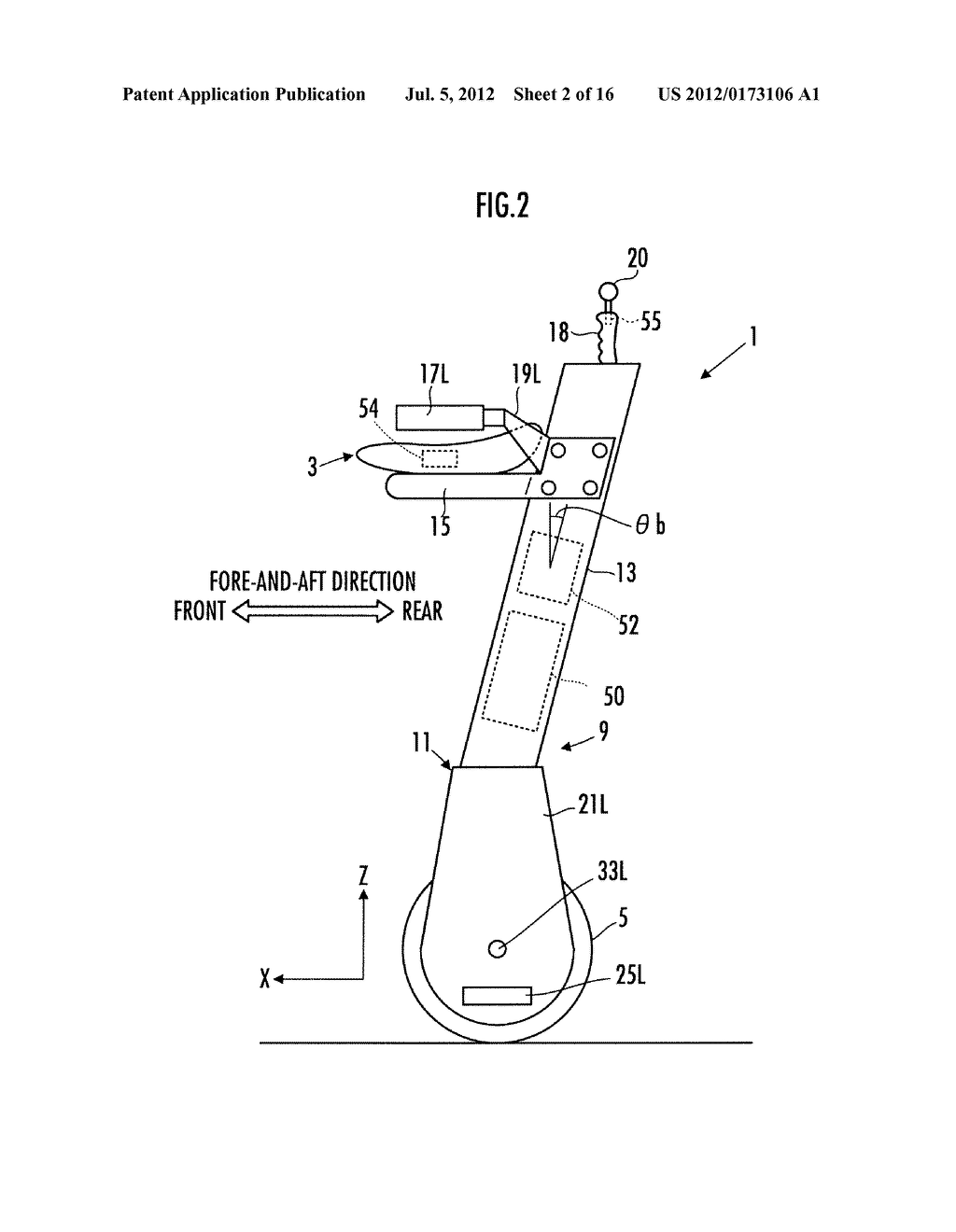 CONTROL DEVICE OF INVERTED PENDULUM TYPE VEHICLE - diagram, schematic, and image 03